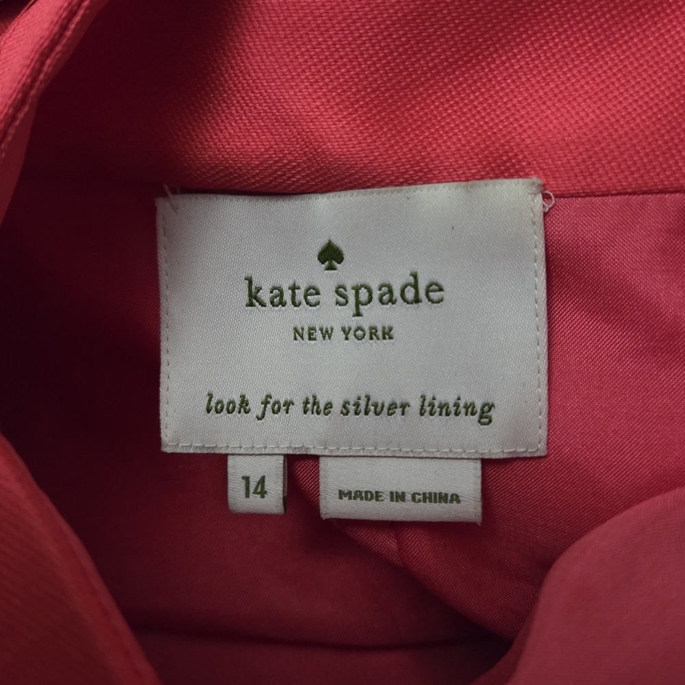 Kate Spade Fancy Meeting You Backless Bow Mini Dress Dynasty Red Size 14 Rare - Picture 6 of 9